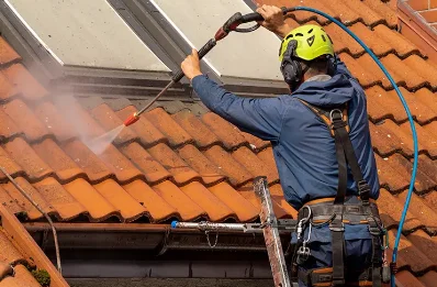 Démoussage et hydrofuge de toiture à Cessy